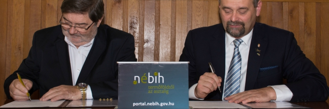 Együttműködési megállapodást kötött a NÉBIH és a Magyarországi Étrend-kiegészítő Gyártók és Forgalmazók Egyesülete