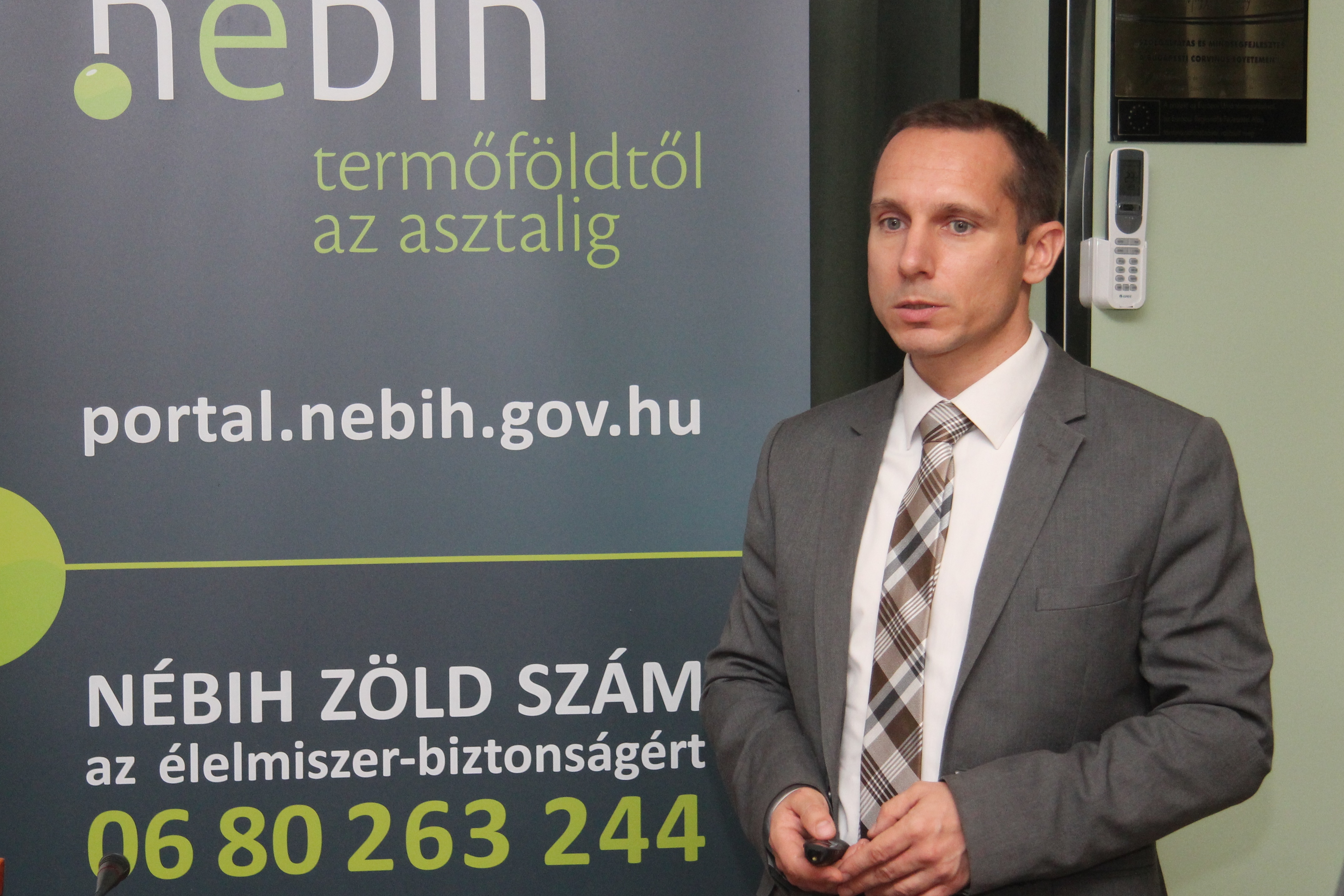 A képen: Dr. Kasza Gyula elnöki megbízott (NÉBIH) | 
fotó: Balázs Gusztáv (SZIE)