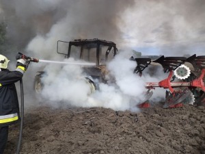 kiégett traktor